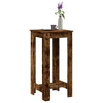 vidaXL Bartafel 51x50x103,5 cm bewerkt hout gerookt, Verzenden, Nieuw