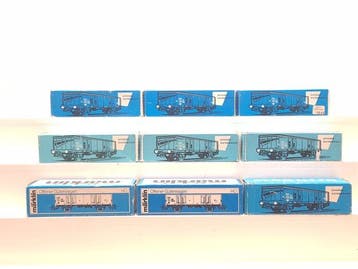 Märklin H0 - 4639 - Modeltrein goederenwagon (9) - 9x, Nieuw