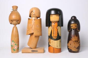 Various Japanese kokeshi makers (each doll bears individual