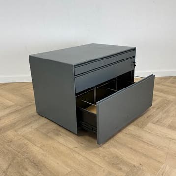 Metalen ladekast / dossierkast,  3 lades + sleutel (hxbxd), Gebruikt