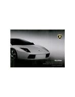 2002 LAMBORGHINI MURCIELAGO INSTRUCTIEBOEKJE IT - DE - GB, Ophalen of Verzenden