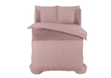 Sleeptime Velvet Band Roze - 240X200/220 + 2 x kussenslopen, Nieuw