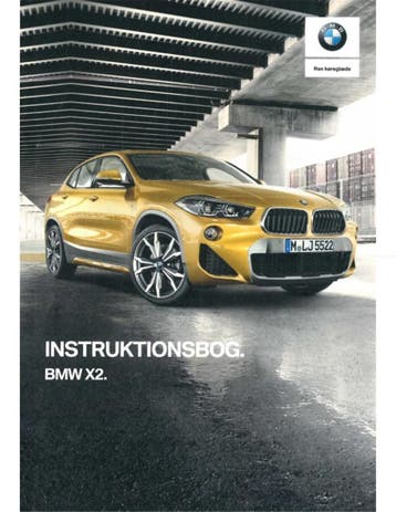 2018 BMW X2 INSTRUCTIEBOEKJE DEENS