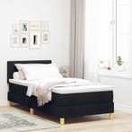 vidaXL LED Box Spring Bed met hoofdeinde Zwart 80 x 200 cm, Huis en Inrichting, Slaapkamer | Bedden, Verzenden, Nieuw