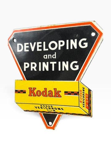 Kodak - Plaque émaillée - Émail