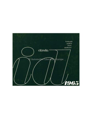 1965 CITROEN ID 19 BROCHURE NEDERLANDS, Nieuw