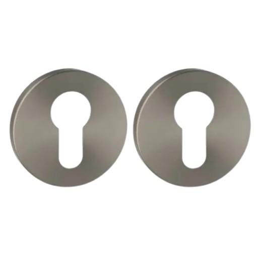 Set van twee pc-plaatjes ø52x6mm Permafix PVD antraciet, Doe-het-zelf en Bouw, Deuren en Vliegenramen, Nieuw