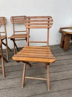 Klapstoel - Hout - Vier vintage stoelen, Antiek en Kunst