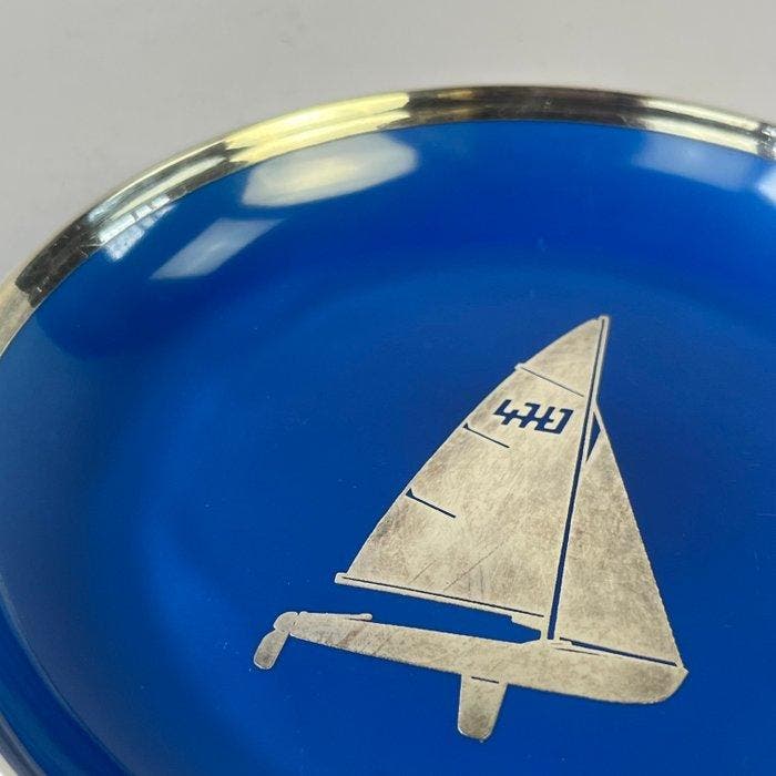 Plateau - Furstenberg - plat à bijoux « Sailboat » 4777 bleu, Antiek en Kunst, Curiosa en Brocante