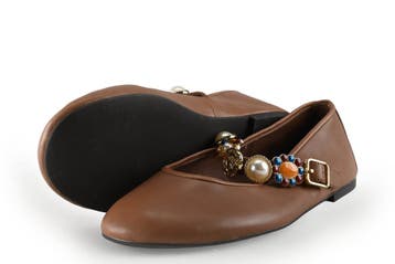 Jeffrey Campbell Ballerinas in maat 38 Bruin, Bruin, Verzenden, Ballerina's, Zo goed als nieuw