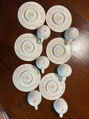 Rosenthal - Bjørn Wiinblad - Koffieservies voor 6 (6) -