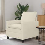 vidaXL bank / zetel Crèmekleurig 76 x 81 x 87,5 cm Stof, Huis en Inrichting, Zetels | Zetels, Verzenden, Nieuw