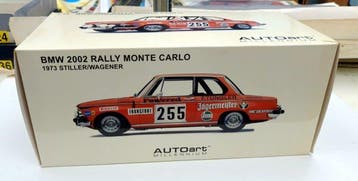 Autoart 1:18 - Voiture miniature - BMW 2002 Rally Monte, Nieuw