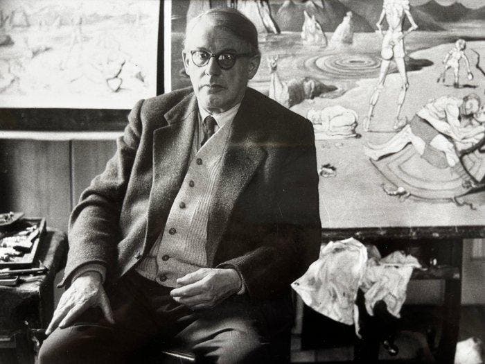 Werner Dräyer (1911-2000) - De Chiricho, Antiek en Kunst, Kunst | Designobjecten