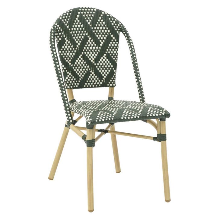 Stoel | MONICA | Aluminium Rotan/Aluminium | Green |, Articles professionnels, Horeca | Équipement de cuisine, Envoi