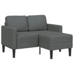 vidaXL Tweezitsbank met chaise longue L-vorm donkergrijs 125, Huis en Inrichting, Verzenden, Nieuw