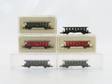 Märklin Z - 8700/8701 - Wagon de passagers pour trains, Hobby en Vrije tijd, Nieuw