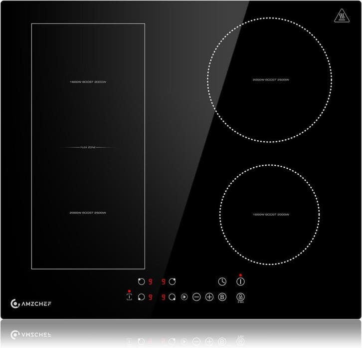 Inductiekookplaat 60cm 4 Zones | 41% Korting | Retour Deal, Elektronische apparatuur, Kookplaten, Inbouw, 4 kookzones, Zo goed als nieuw