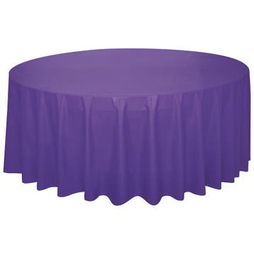 Paarse Tafelkleed Rond 2,13m, Verzenden, Nieuw