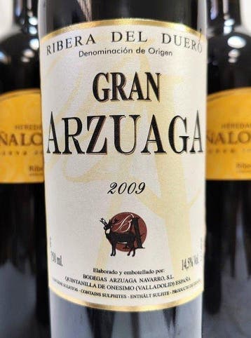 2009 Gran Arzuaga x1 & 2001 Heredad de Peñalosa, reserva x2