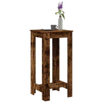 vidaXL Bartafel 51x50x103,5 cm bewerkt hout gerookt, Verzenden, Nieuw
