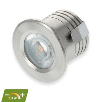 LED MINI INBOUWSPOT | PHOBOS | 2W | ZILVER | DIM2WARM, Verzenden, Nieuw