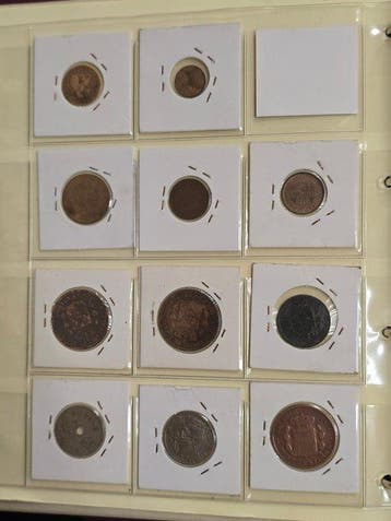 Spanje. Colección +100 monedas. Desde Gobierno Provisional