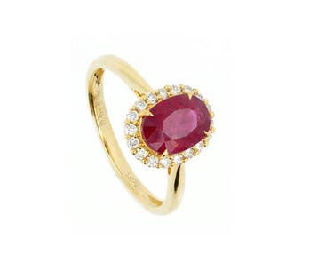 Zonder minimumprijs - Ring - 14 karaat Geel goud - 2.30ct., Nieuw