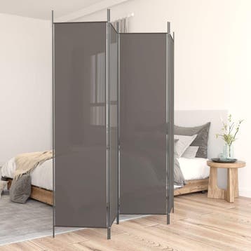 vidaXL Kamerscherm met 4 panelen 200x200 cm stof, Verzenden, Nieuw