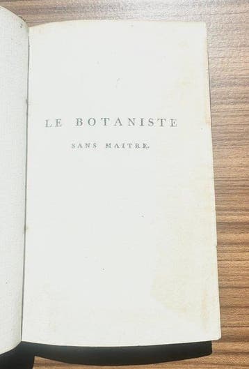 Rousseau J.J, (Joseph Philippe de Clairville) - Botaniste
