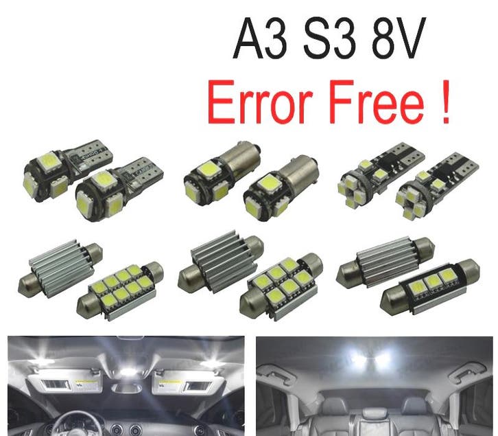 Kit 15 Ampoules Led Intérieur Pour Audi A3 S3 8 V Berline Qu, Autos : Pièces & Accessoires, Éclairage, Envoi