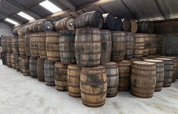 20 eiken whiskyvaten 190 liter - groothandel - A kwaliteit, Tuin en Terras, 150 liter of meer, Nieuw, Hout