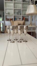 nicht bekannt - Champagneglas (6) - Verzilverd
