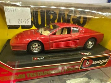 Bburago 1:24 (6 stuks) en 1:18 (1 stuks - Peugeot 907) -