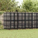 vidaXL Hondenkennel 12,9 m² staal, Dieren en Toebehoren, Verzenden, Nieuw