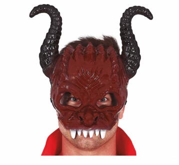 Halloween Masker Duivel, Verzenden, Nieuw