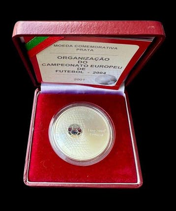 Portugal. 1000 Escudos Silver Proof UEFA Euro 2004