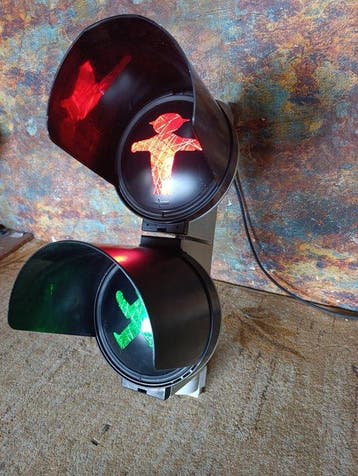 Stoplicht - Kunststof, metaal, glas - Ampelmännchen