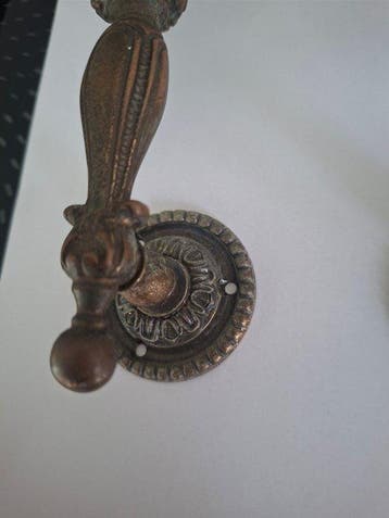 Antique Quincaillerie de porte (2) - 1950-1960 - 2 poignées, Antiquités & Art