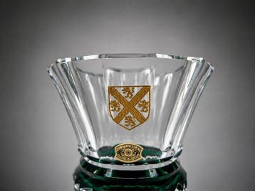 Val Saint Lambert - Vase - Cristal - Blason de Seraing