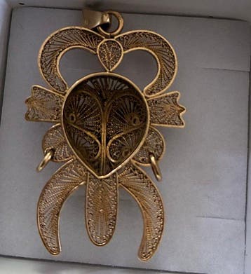 Pendentif - 18 carats Or jaune - Pendentif masque en or