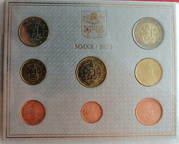Vaticaan. Year Set (BU) 2020 (Zonder minimumprijs), Postzegels en Munten