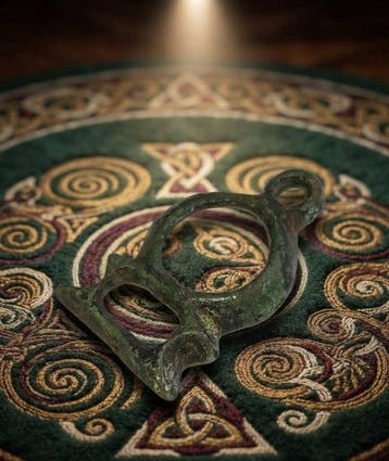 Keltisch Brons Prachtige amulet-hanger. In uitstekende