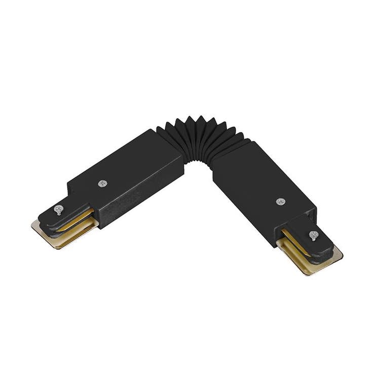Luxar Zwarte Flexibele 1-FASE Rail Connector, Maison & Meubles, Lampes | Plafonniers, Envoi