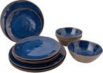 2dekans | Bo-Camp - Servies - Halo - 12 Stuks - Blauw, Ophalen of Verzenden, Nieuw