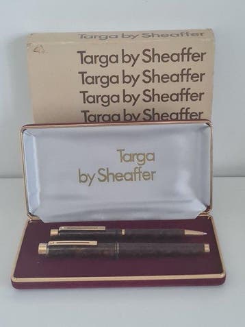 Sheaffer - Targa marbré mrron (parure de stylo à plume et
