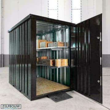 Modern tuinhuis 1,5x 2,2m van Zelfbouwontainer! Bel snel!, Ophalen, Nieuw, Metaal, Tuinhuis