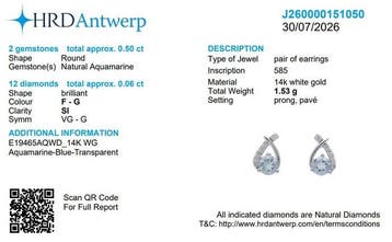 Ensemble de bijoux 2 pièces - 14 carats Or blanc - 1.47ct.