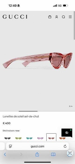 Gucci - œil-de-chat - Lunettes de soleil