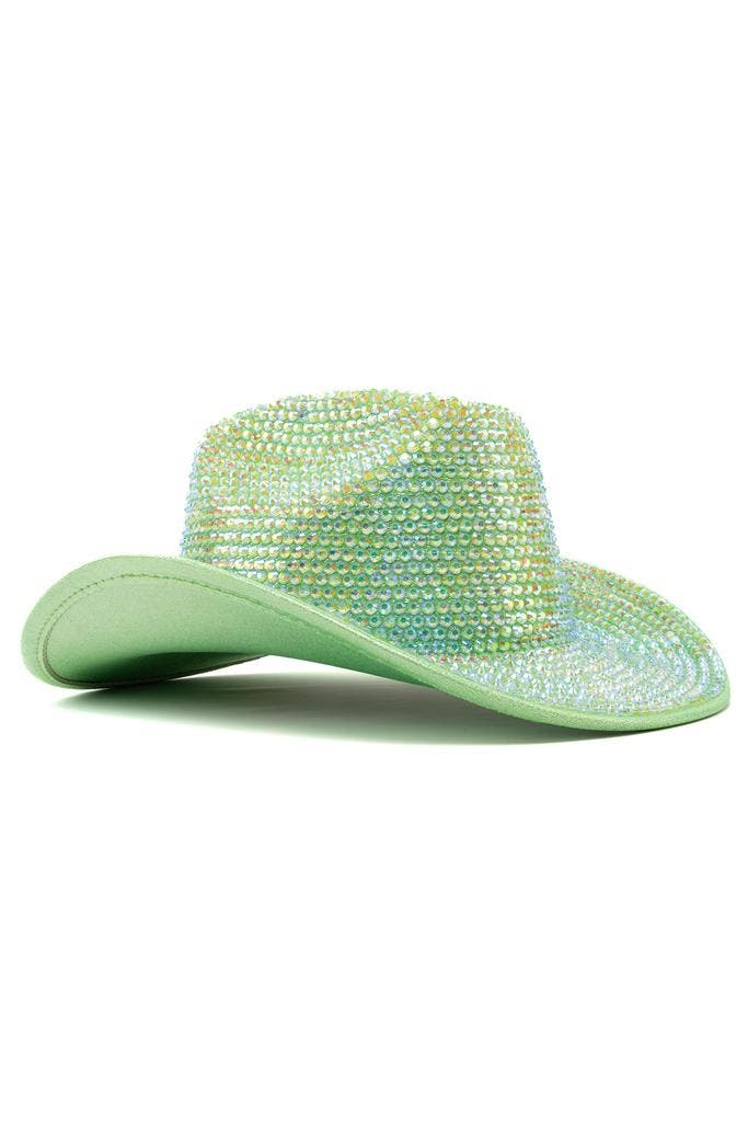 Cowboyhoed Groen Strass Steentjes Groene Cowgirl Western Hoe, Vêtements | Femmes, Costumes de carnaval & Vêtements de fête, Enlèvement ou Envoi